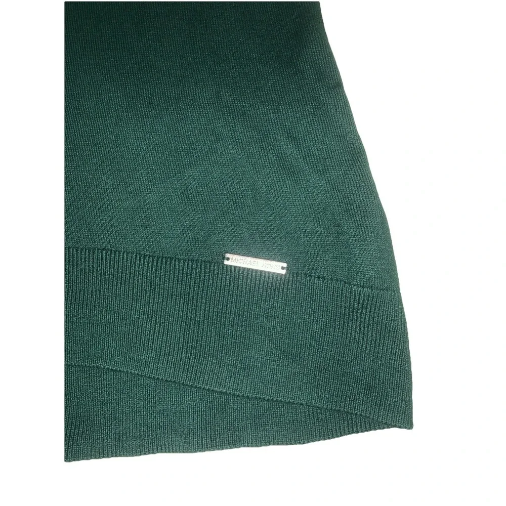 MICHAEL Michael KORS Sweater Womens M Cold Shoulder Pullover Tunic‎ Green Fall